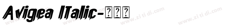 Avigea Italic字体转换